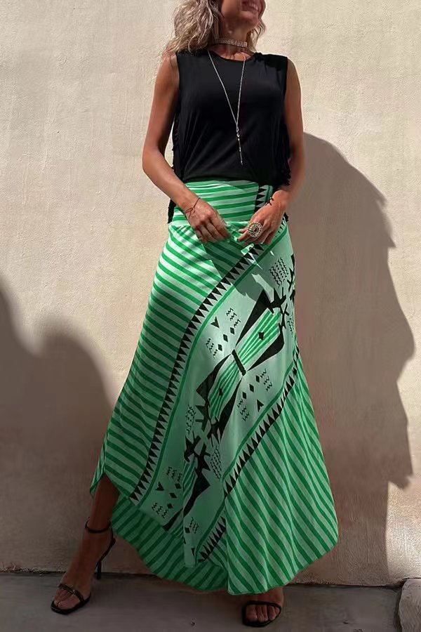 Lysiane | Jupe Longue à Taille Élastique