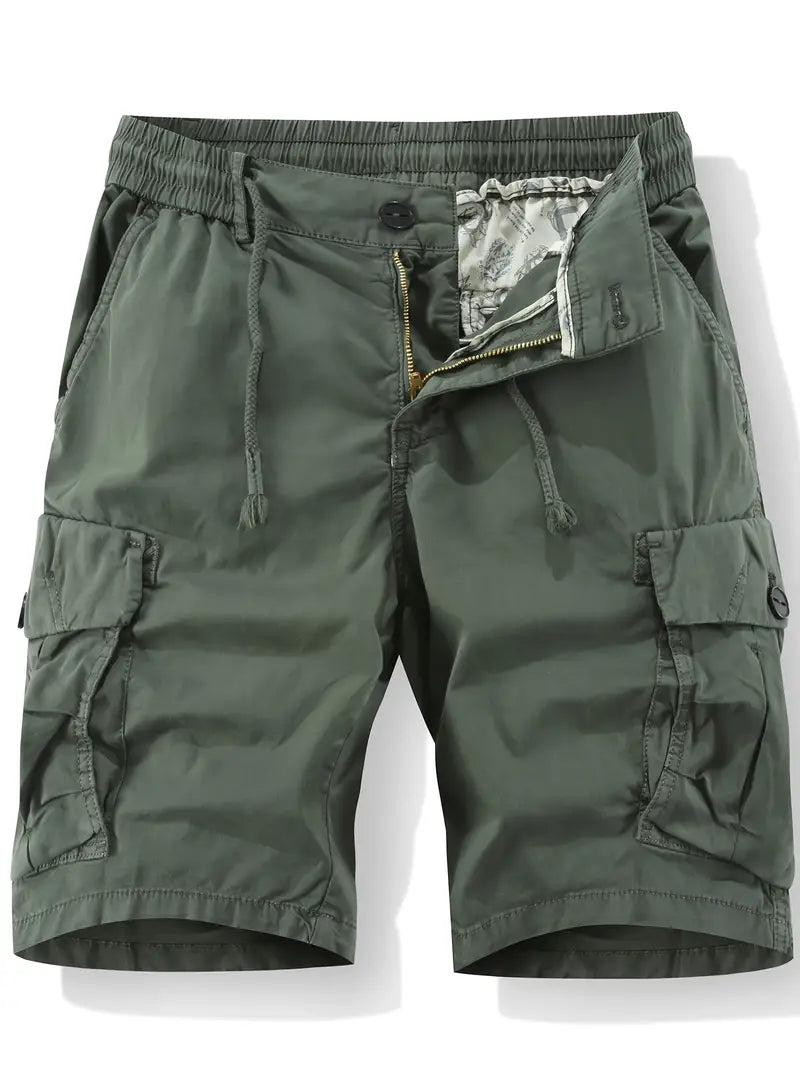 Tael | Short Cargo Homme avec Poches Multiples et Taille Élastique