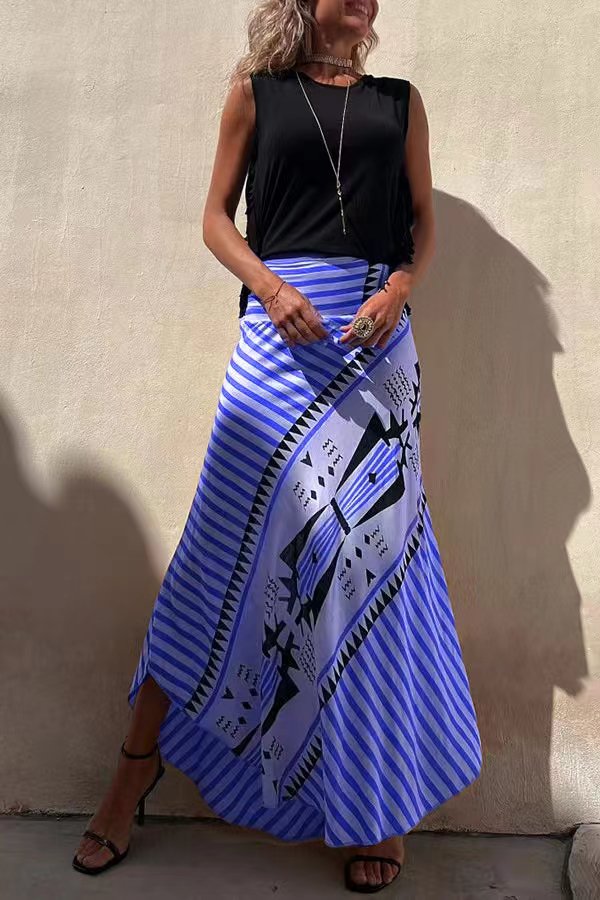 Lysiane | Jupe Longue à Taille Élastique
