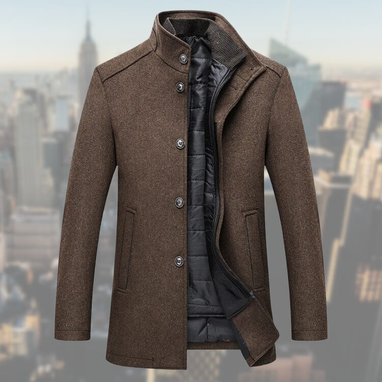 Adrien | Manteau Élégant avec Gilet Intégré pour Homme