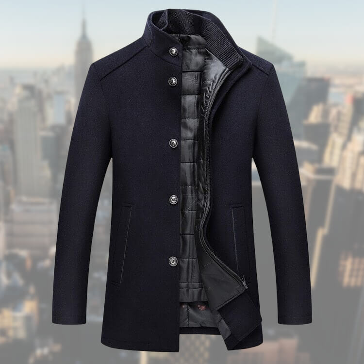 Adrien | Manteau Élégant avec Gilet Intégré pour Homme