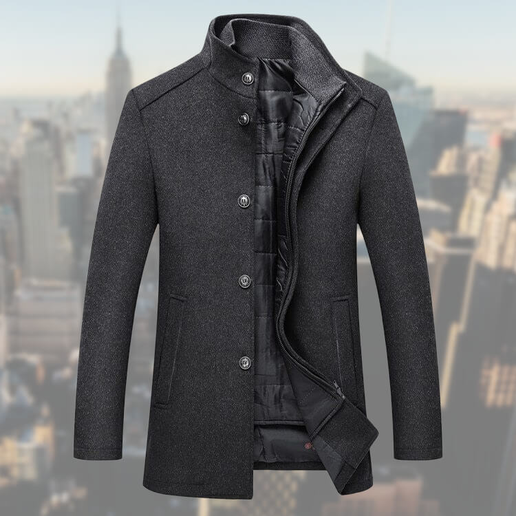 Adrien | Manteau Élégant avec Gilet Intégré pour Homme