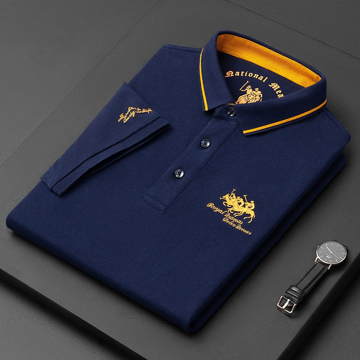 Adrien | Polo Classique à Col Contrasté pour Homme