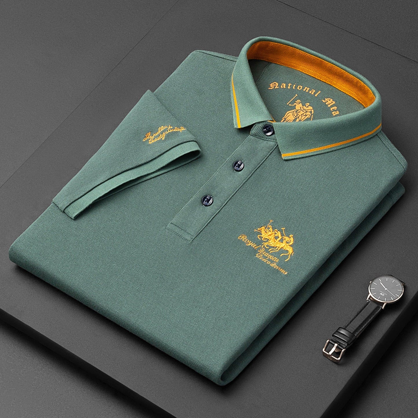 Adrien | Polo Classique à Col Contrasté pour Homme