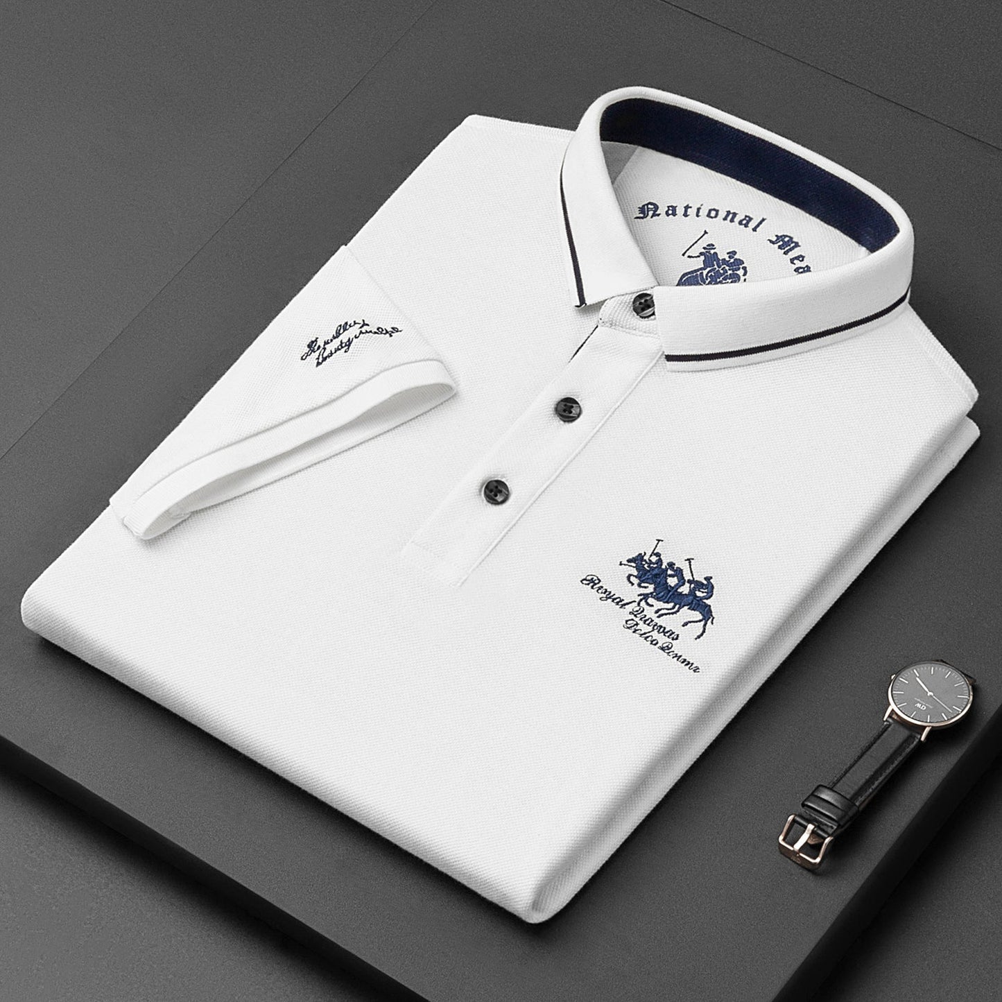 Adrien | Polo Classique à Col Contrasté pour Homme