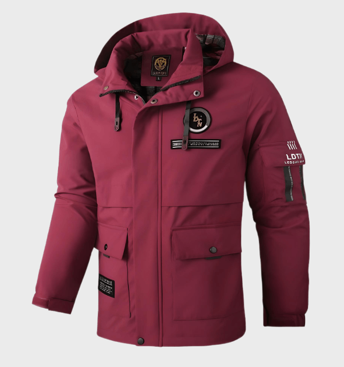 Adrien | Veste Hivernale Structurée pour Hommes avec Imprimé Statement