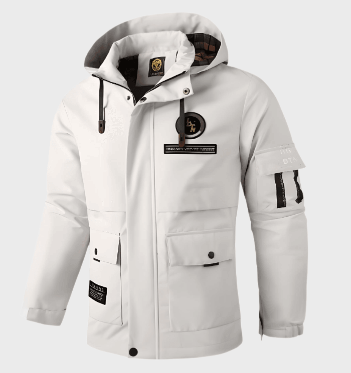 Adrien | Veste Hivernale Structurée pour Hommes avec Imprimé Statement