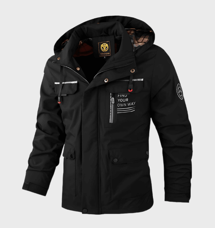 Adrien | Veste Hivernale Structurée pour Hommes avec Imprimé Statement