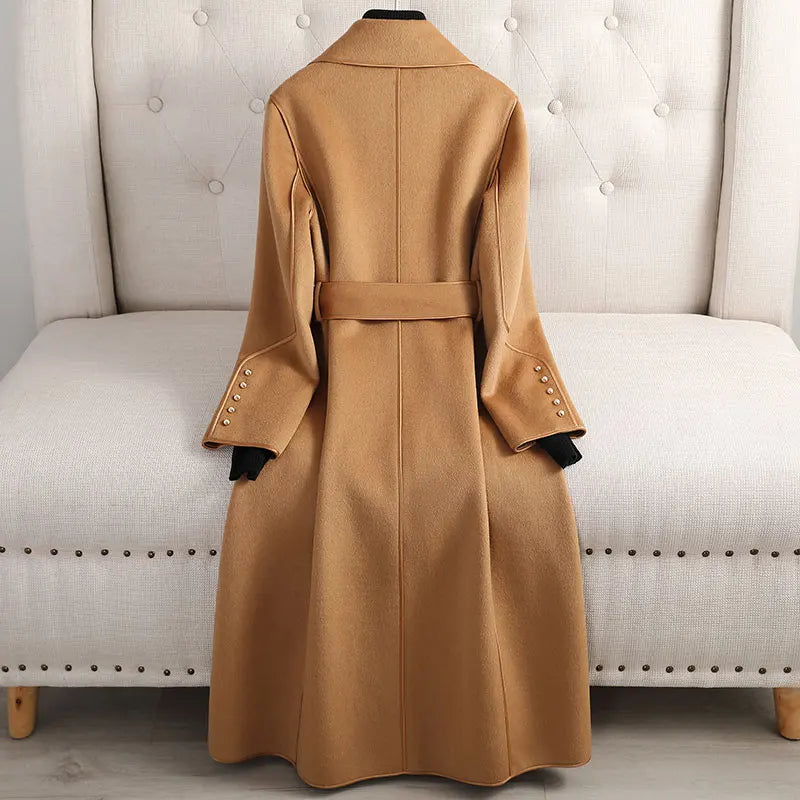 Alizée | Trenchcoat Long Ceinturé pour Femme