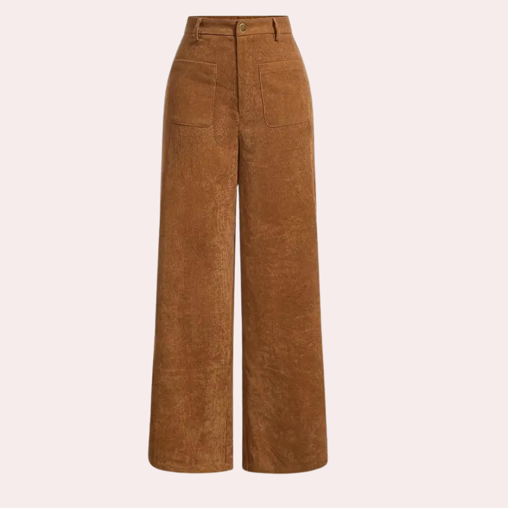 Camille | Pantalon Taille Haute à Jambes Droites pour Femme