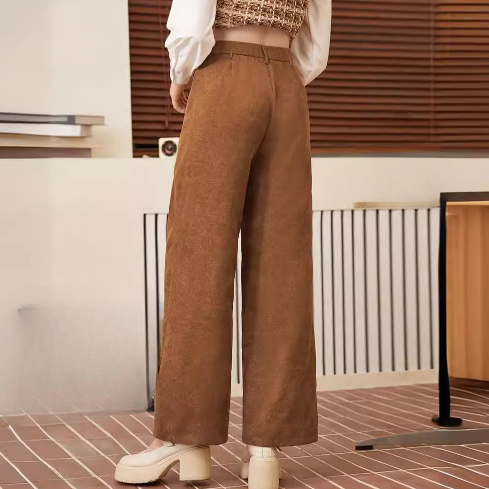 Camille | Pantalon Taille Haute à Jambes Droites pour Femme