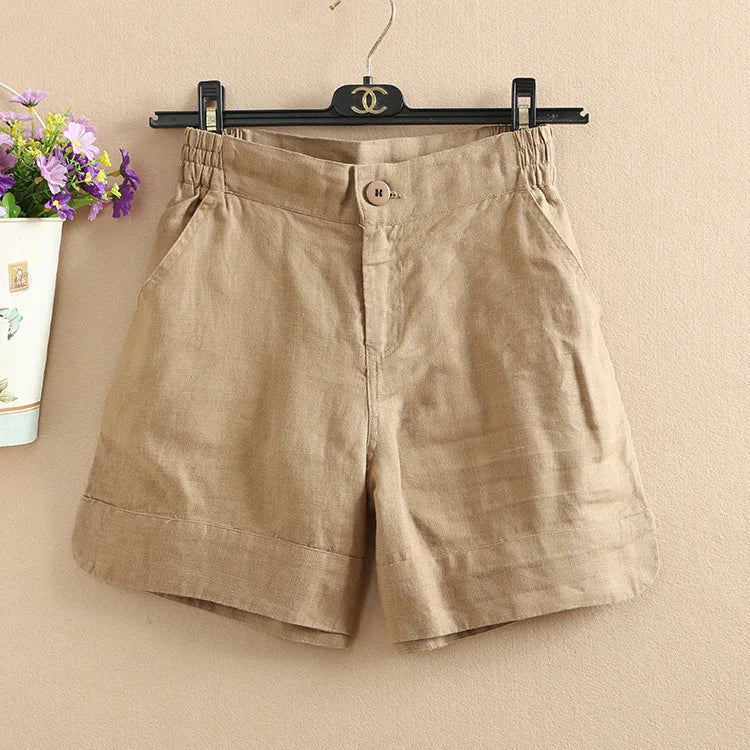 Elenya | Shorts Décontractés Taille Haute pour Femme