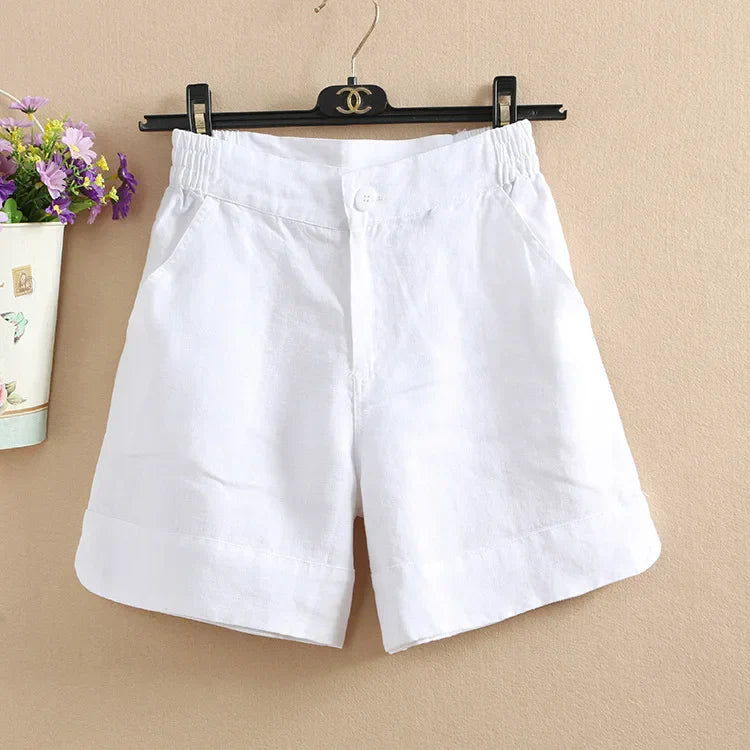 Elenya | Shorts Décontractés Taille Haute pour Femme