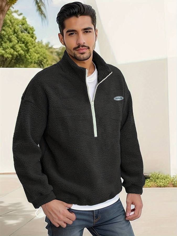 Eliano | Pull Fleece Zippé pour Homme