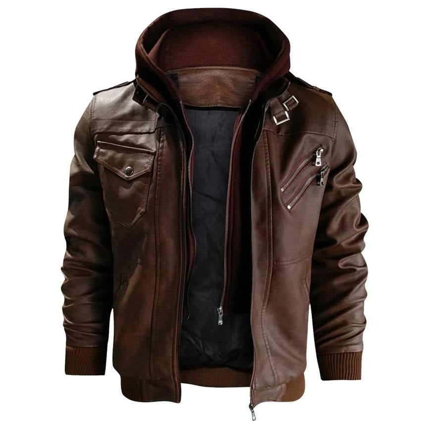 Enzo | Veste de motard avec capuche pour hommes