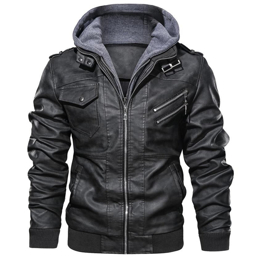 Enzo | Veste de motard avec capuche pour hommes