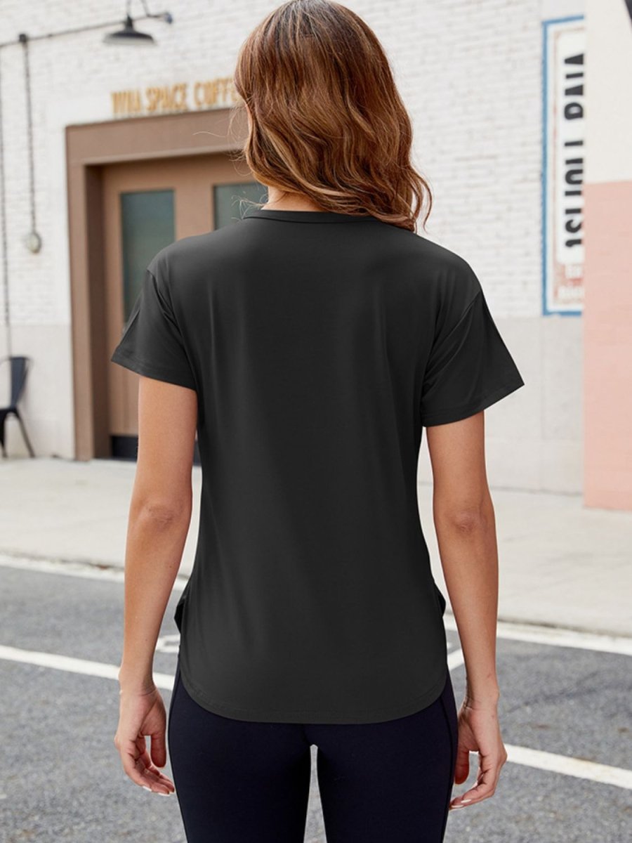 Léonie | T-shirt Femme Col Rond Manches Courtes au Confort Léger