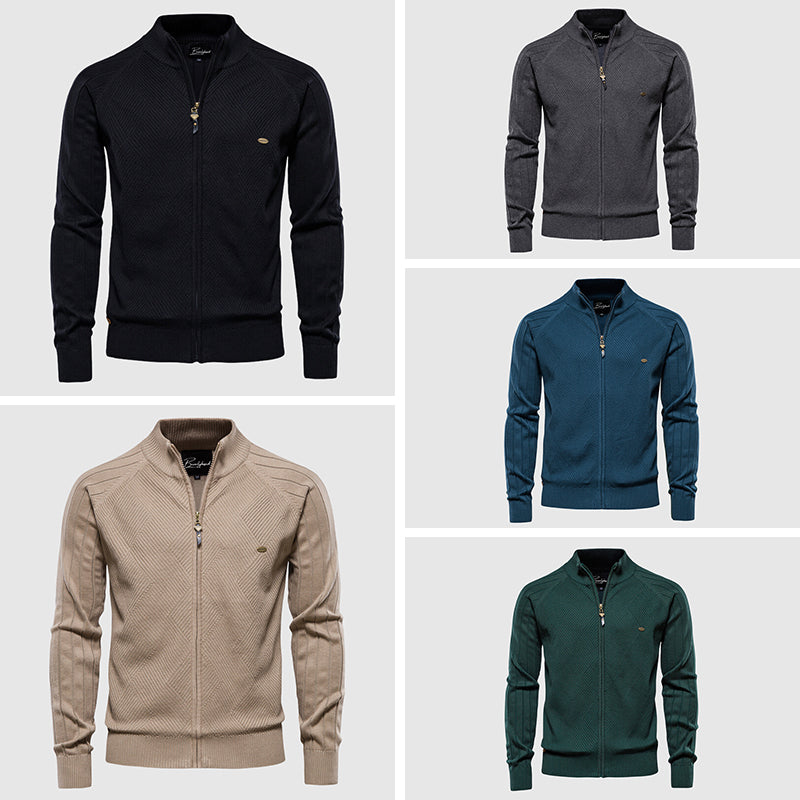 Lorenzo | Cardigan Zippé en Coton pour Homme