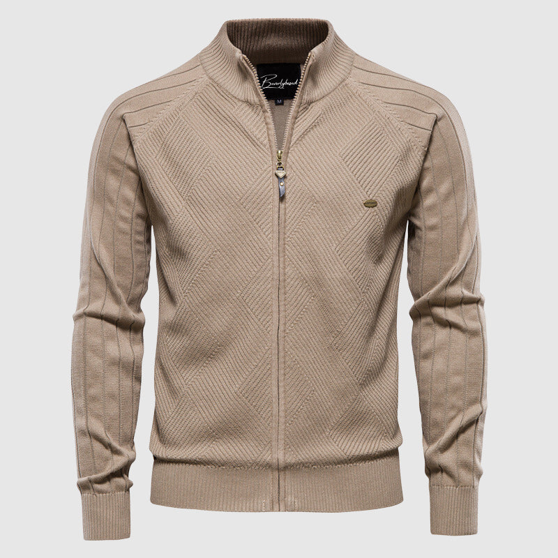 Lorenzo | Cardigan Zippé en Coton pour Homme