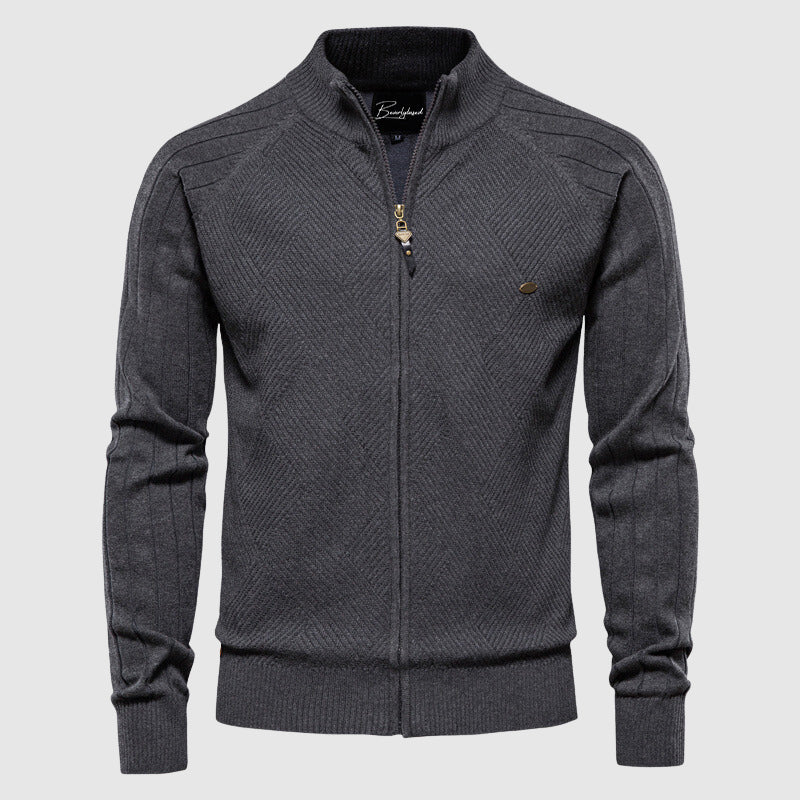 Lorenzo | Cardigan Zippé en Coton pour Homme
