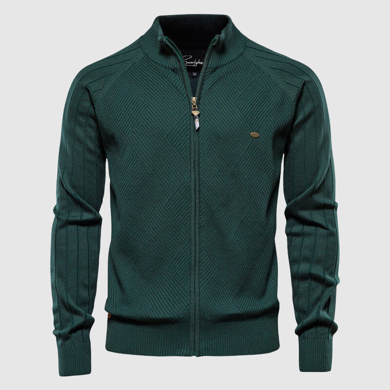 Lorenzo | Cardigan Zippé en Coton pour Homme