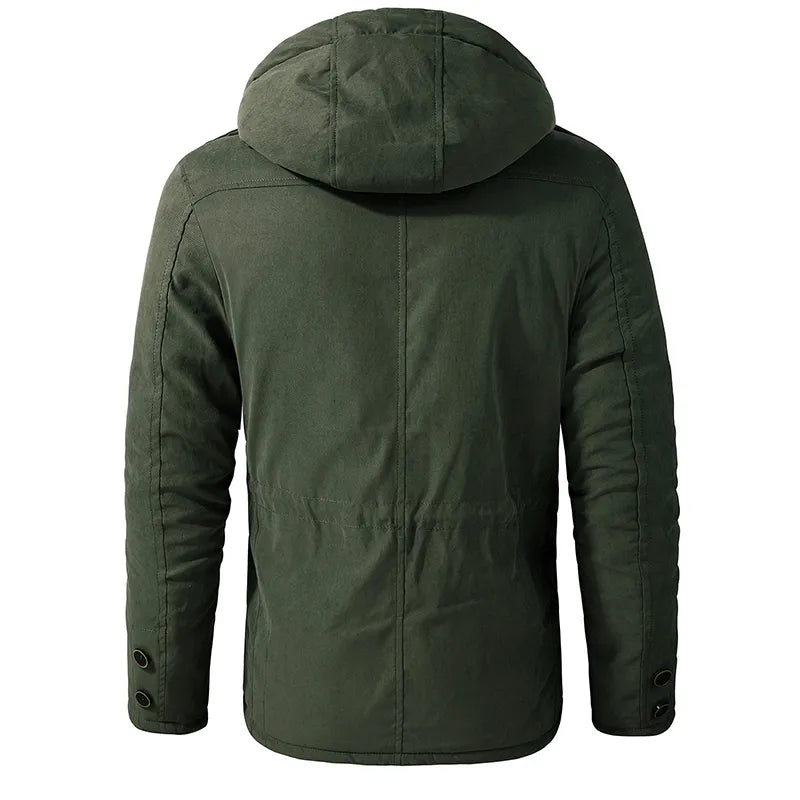 Adrien | Parka Militaire pour Hommes avec Doublure en Fleece Cachemire