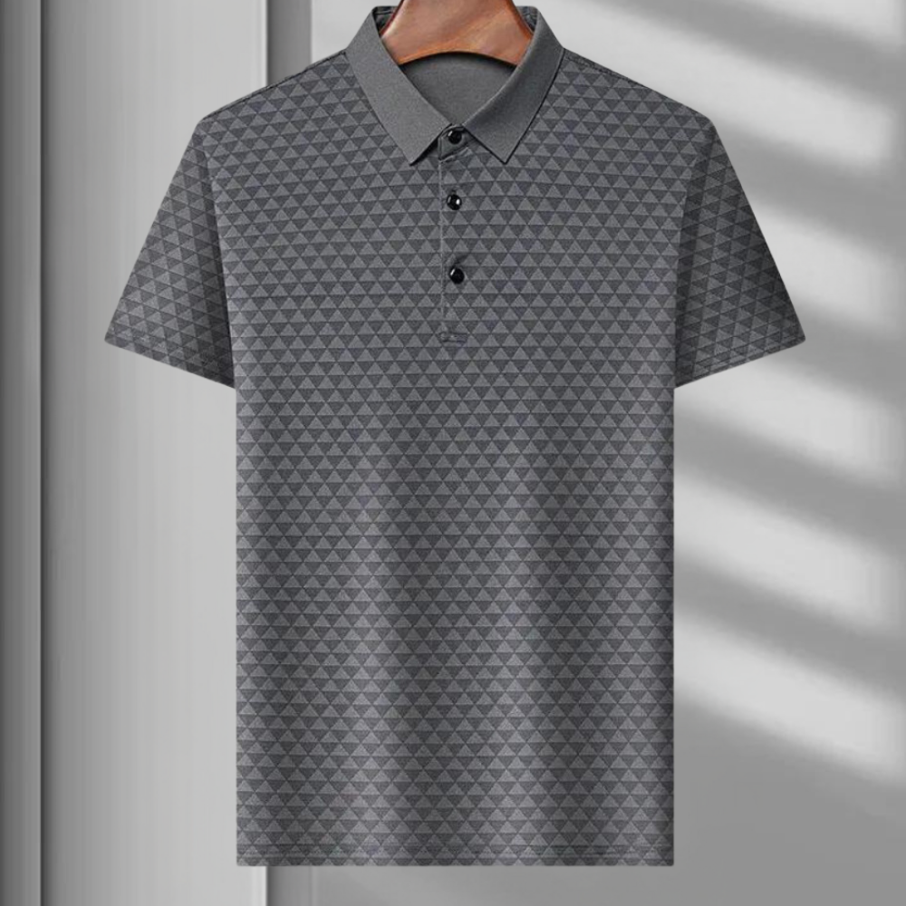 Marc | Polo Homme à Motifs Géométriques
