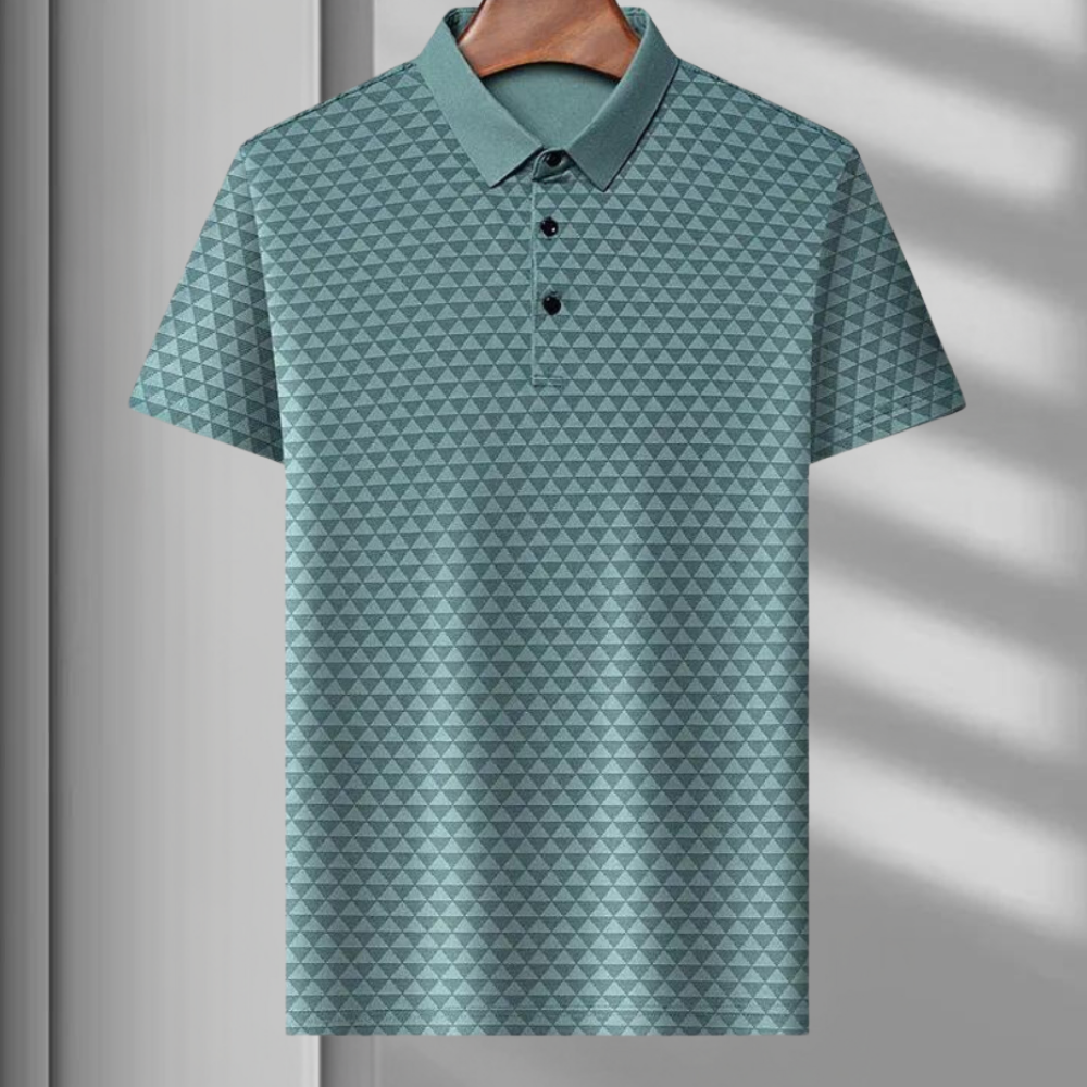 Marc | Polo Homme à Motifs Géométriques