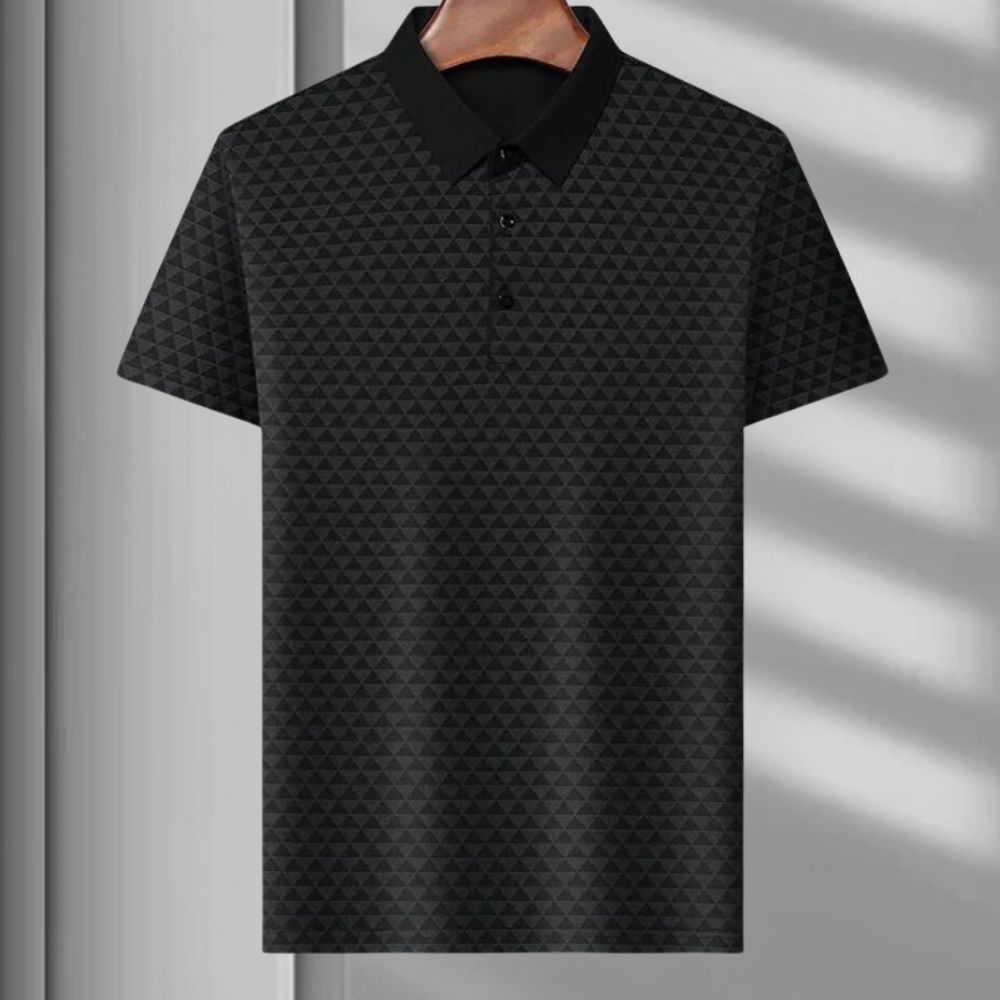 Marc | Polo Homme à Motifs Géométriques
