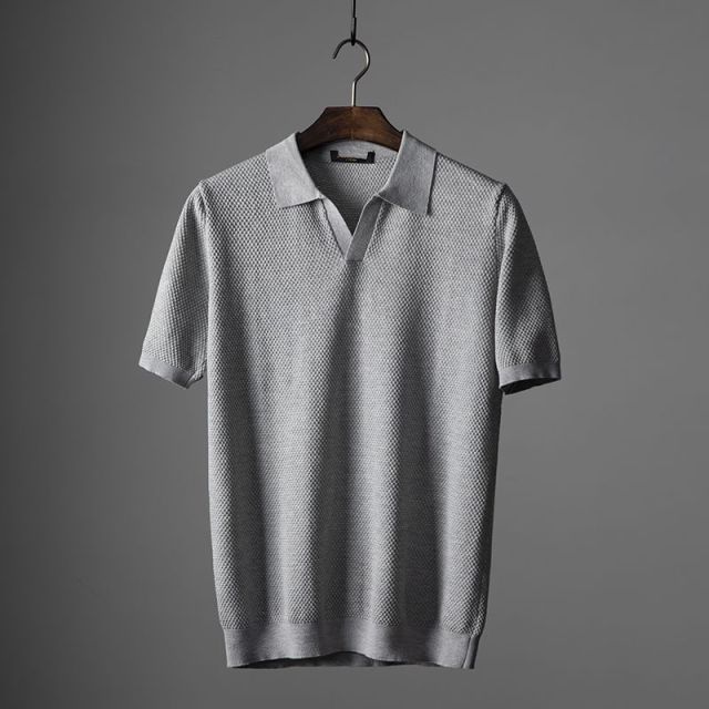 Mauris | Polo Tricoté à Manches Courtes pour Homme