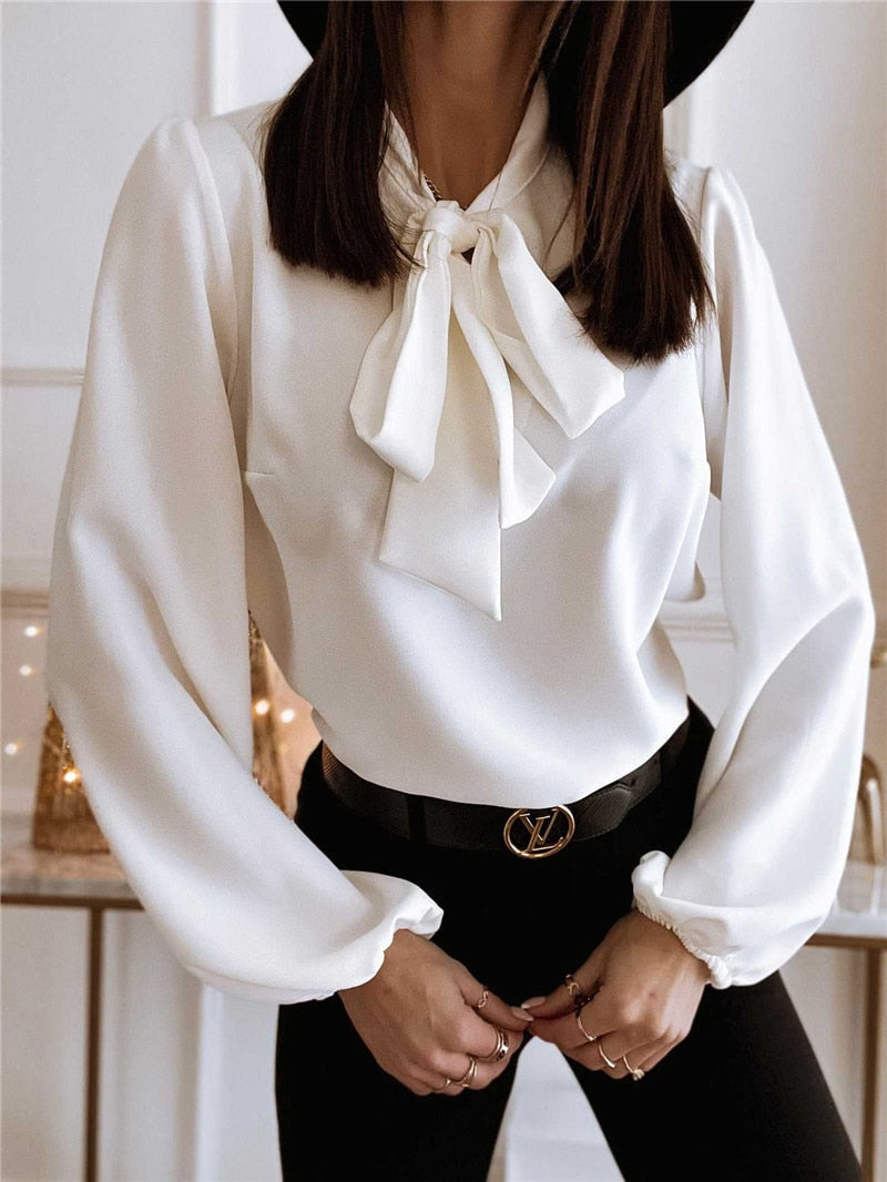 Juliette | Blouse Femme Chic avec Nœud Élégant