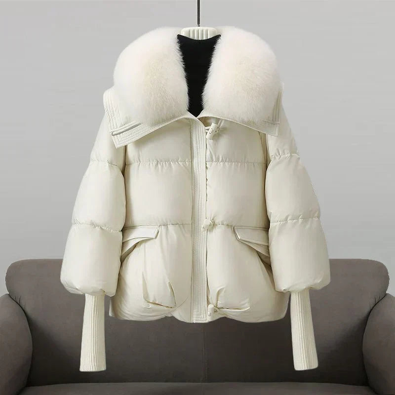 Ivana | Manteau d’Hiver Stylé avec Col Luxe