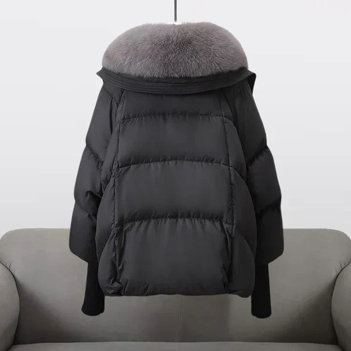 Ivana | Manteau d’Hiver Stylé avec Col Luxe