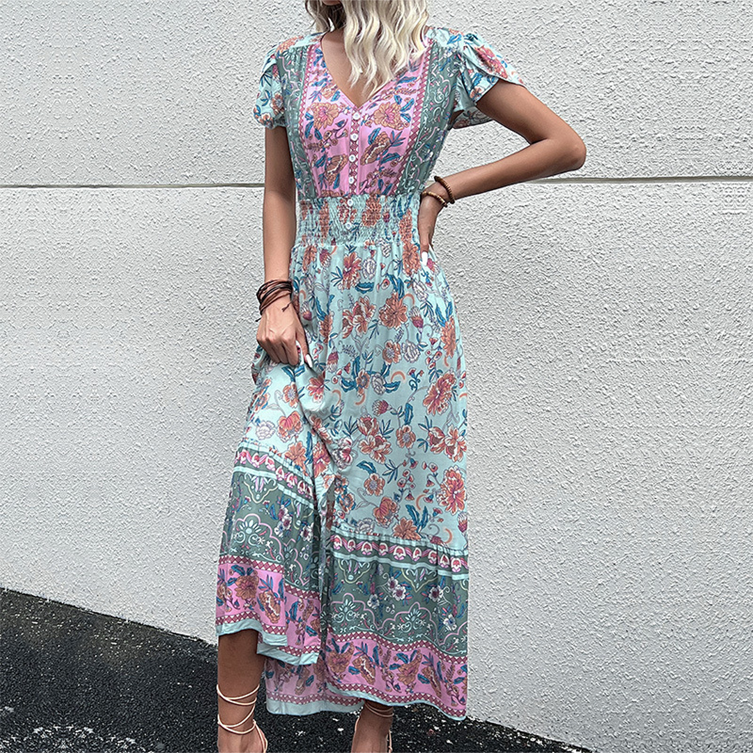 Vivianne | Robe Bohème à Volants