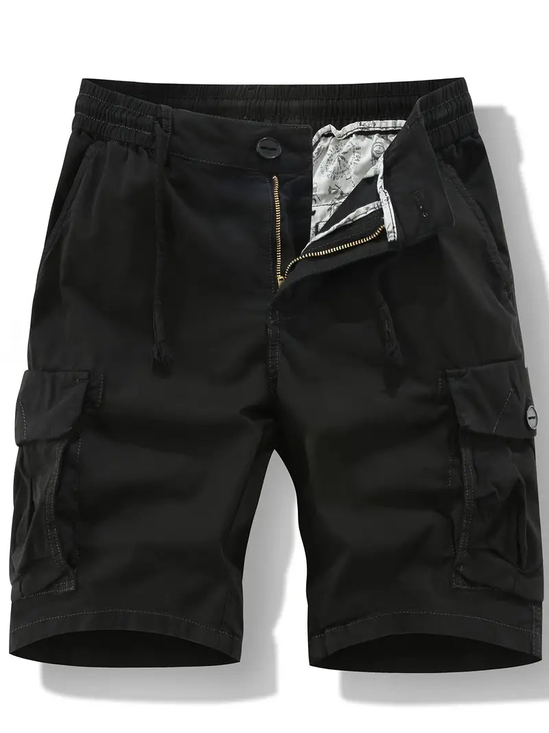 Tael | Short Cargo Homme avec Poches Multiples et Taille Élastique