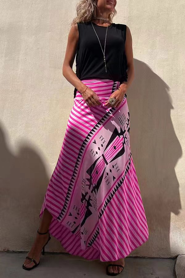 Lysiane | Jupe Longue à Taille Élastique