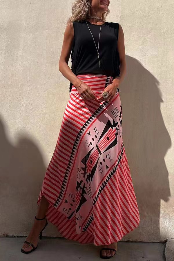 Lysiane | Jupe Longue à Taille Élastique