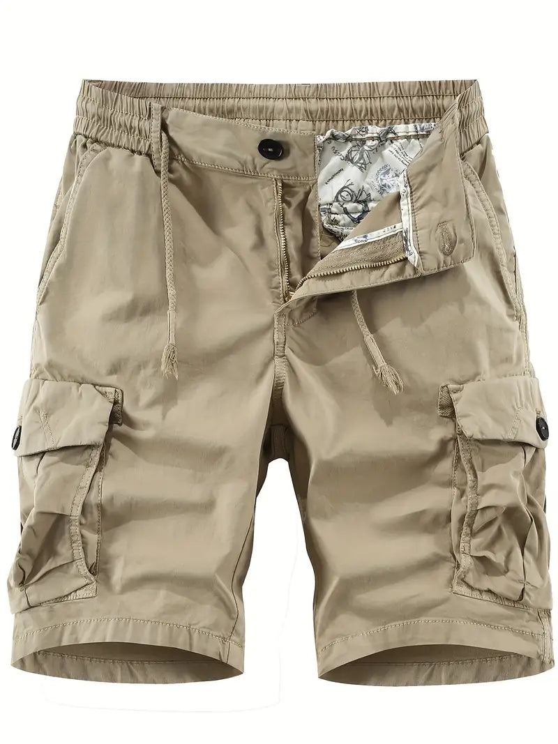 Tael | Short Cargo Homme avec Poches Multiples et Taille Élastique