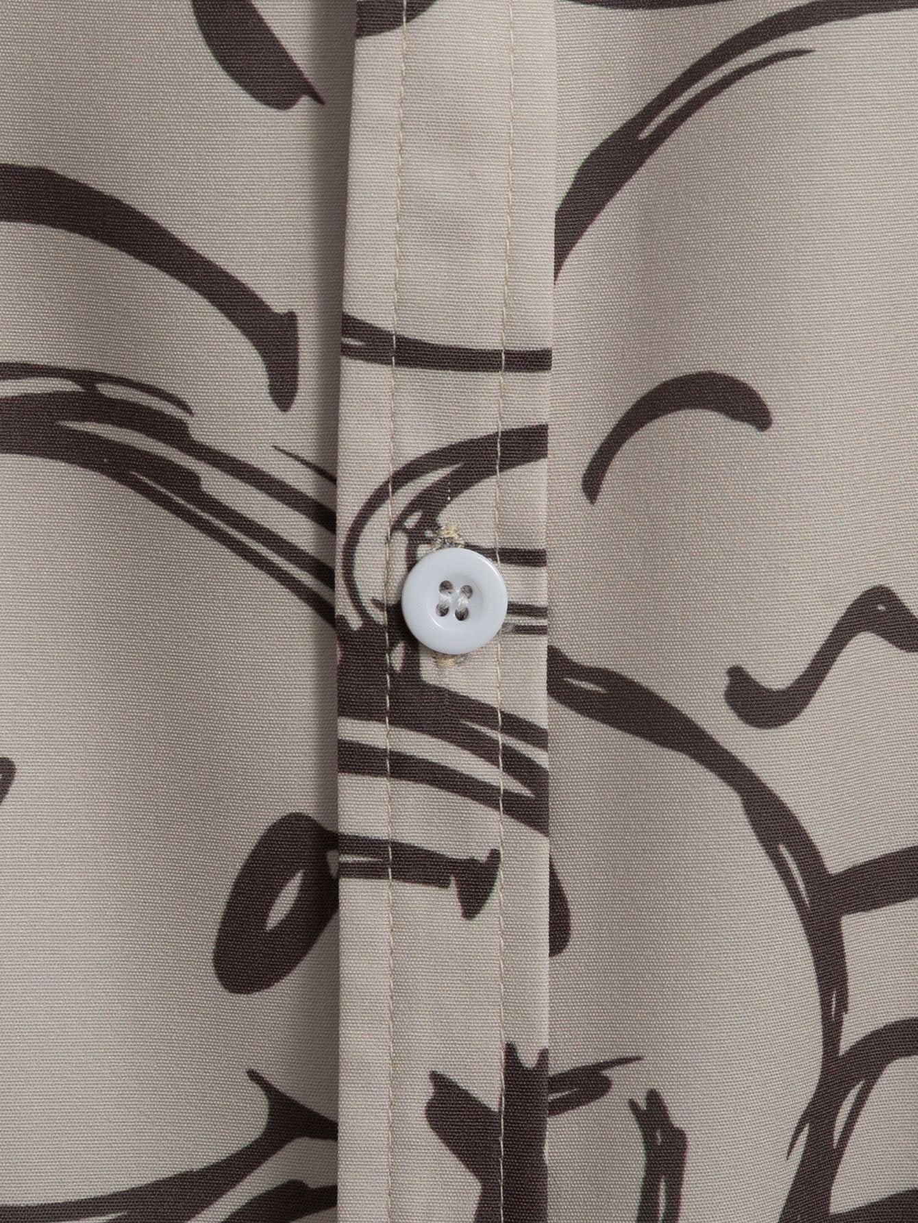 Léo | Chemise à Imprimé Smiley pour Hommes à Boutons