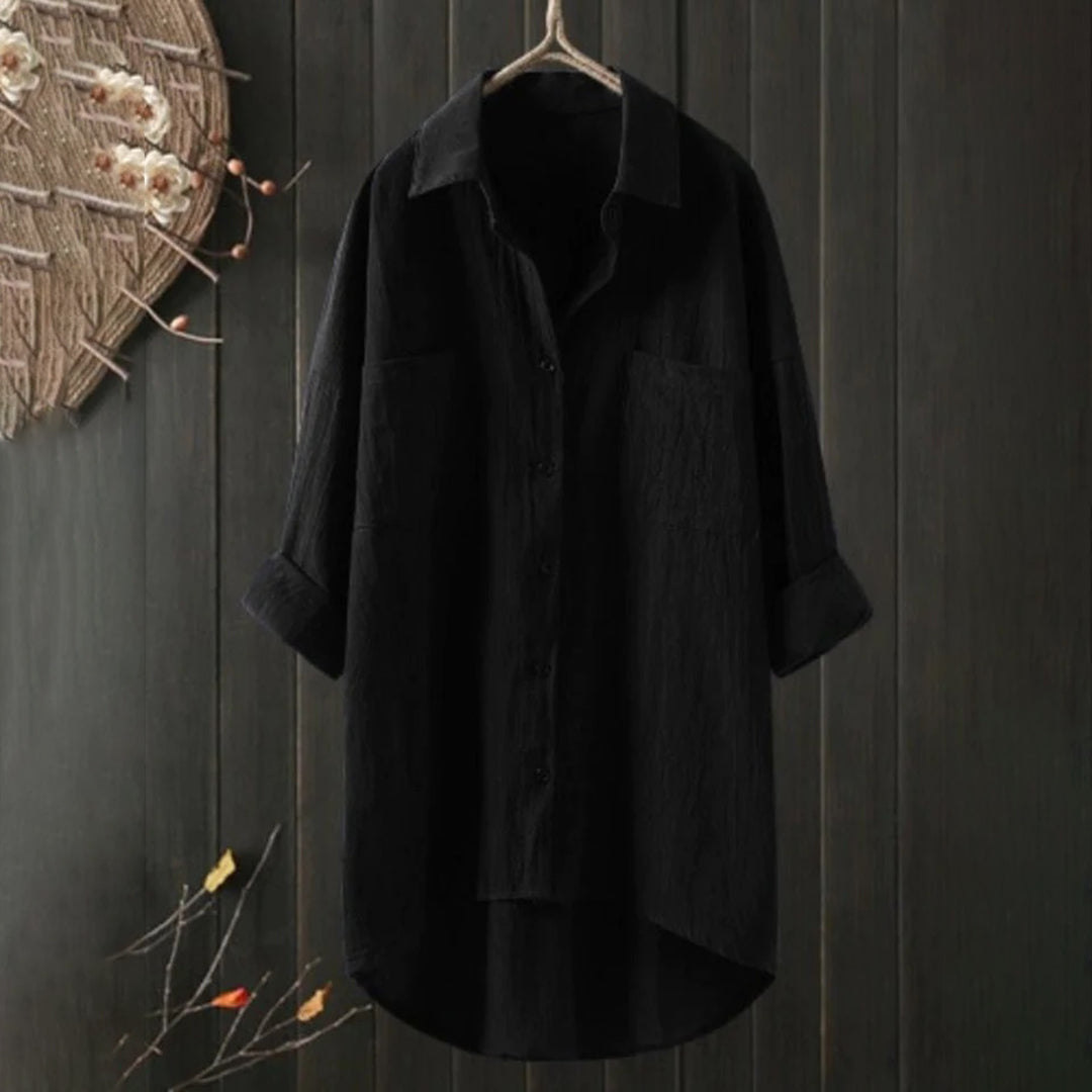 Éloïse | Blouse en Lin Chic à Boutons pour Femmes