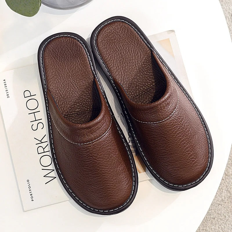 Jules | Chaussons en Cuir Robustes et Confortables pour Hommes