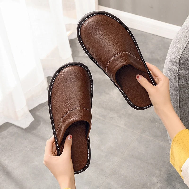 Jules | Chaussons en Cuir Robustes et Confortables pour Hommes
