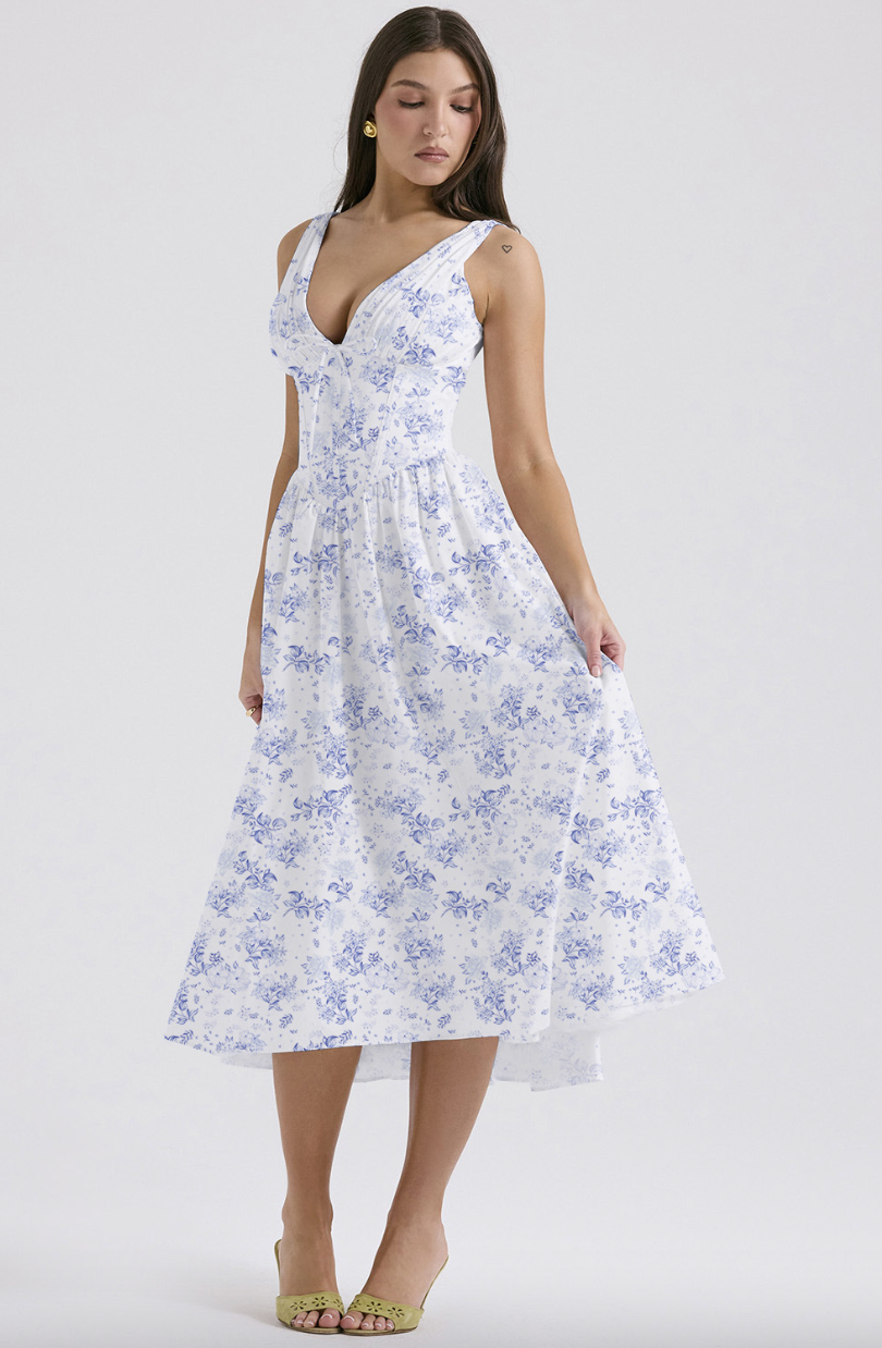Alizée | Robe Midi Aérienne et Élégante pour Femme