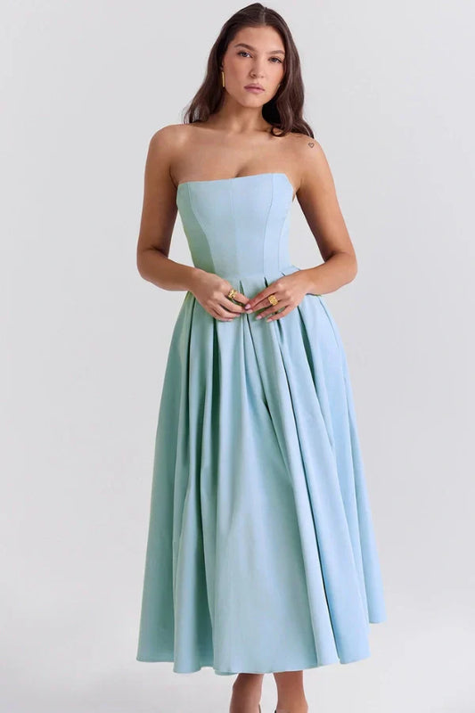 Clara | Robe Midi Légère et Élégante pour les Jours Ensoleillés