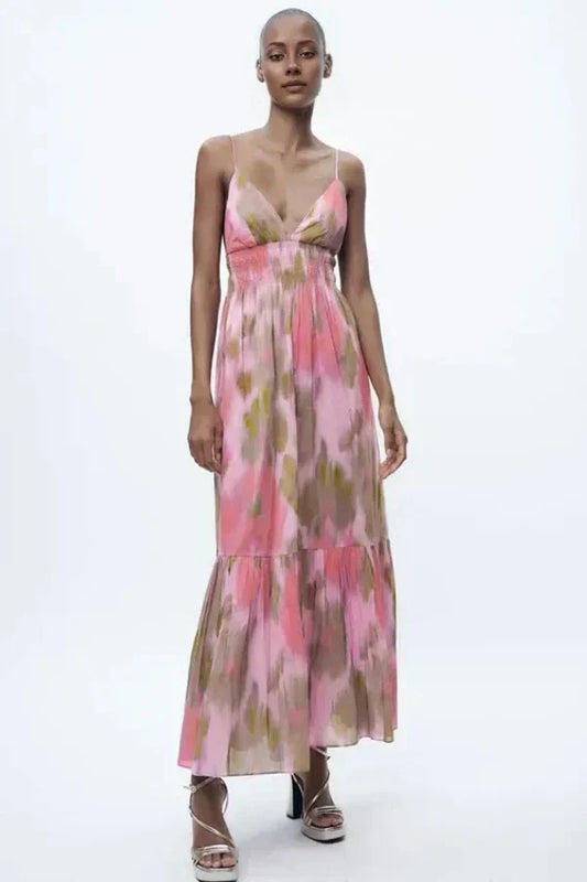 Camille | Robe d’Été Élégante à Bretelles pour Femme
