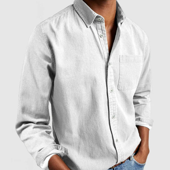 Raphaël | Chemise homme casual en coton brossé