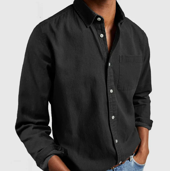 Raphaël | Chemise homme casual en coton brossé