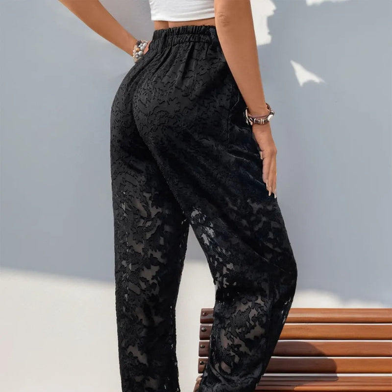 Sofia | Pantalon Décontracté à Taille Élastique et Poches