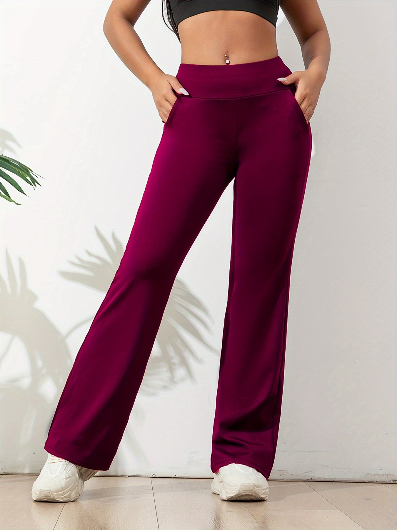 Comfortabele en elastische dames yogabroek afbeelding 11