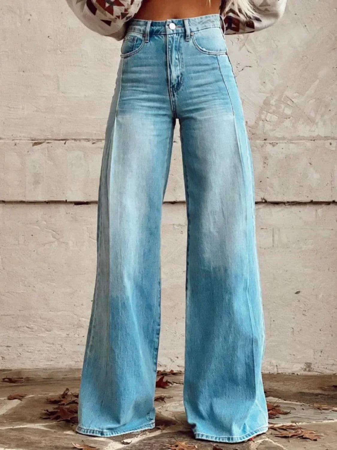 Léna | Jean taille haute coupe wide leg